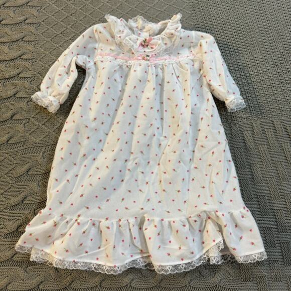 Vintage Other - Vintage USA Alexis Rosette Nightgown ~ 6M 13/18Lbs